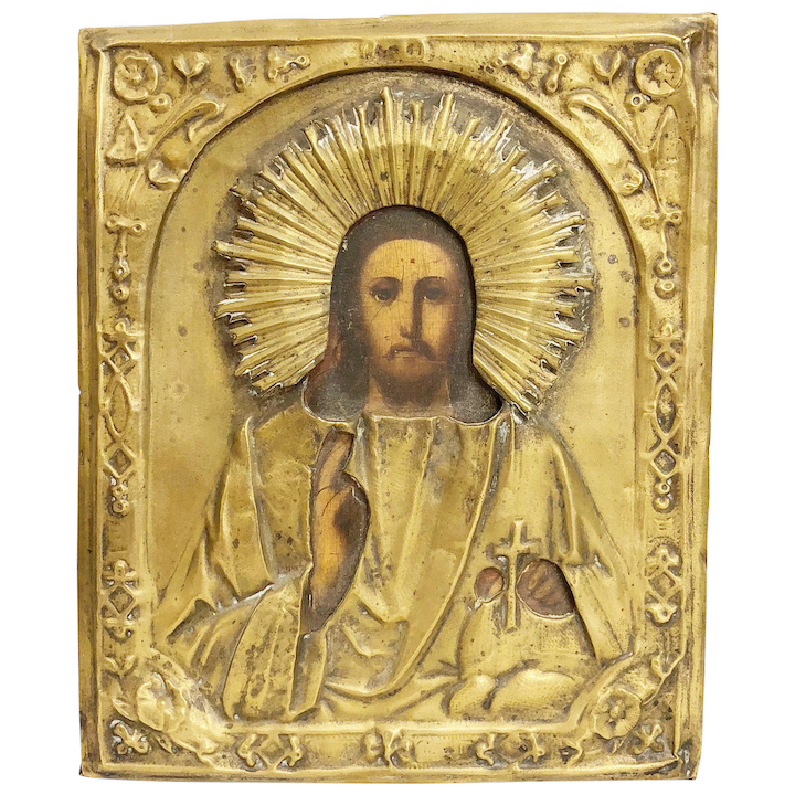 720x720 Vintage Russian Religious Icon Sampsonsantiqueco Ruby Lane