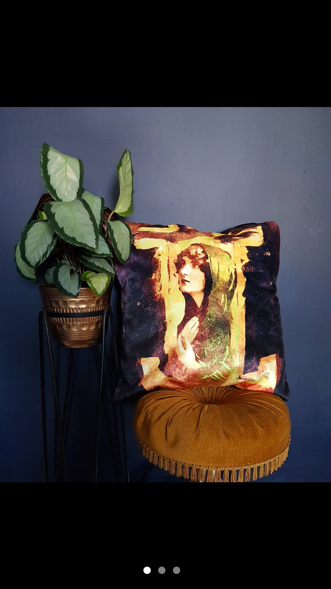 1060x1884 Sale Hope Religous Icon Cushion May Rose Vintage