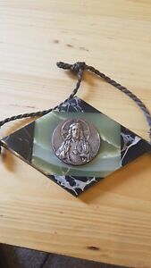 169x300 Religous Icon Brass And Marble With Silver Plate Ebay