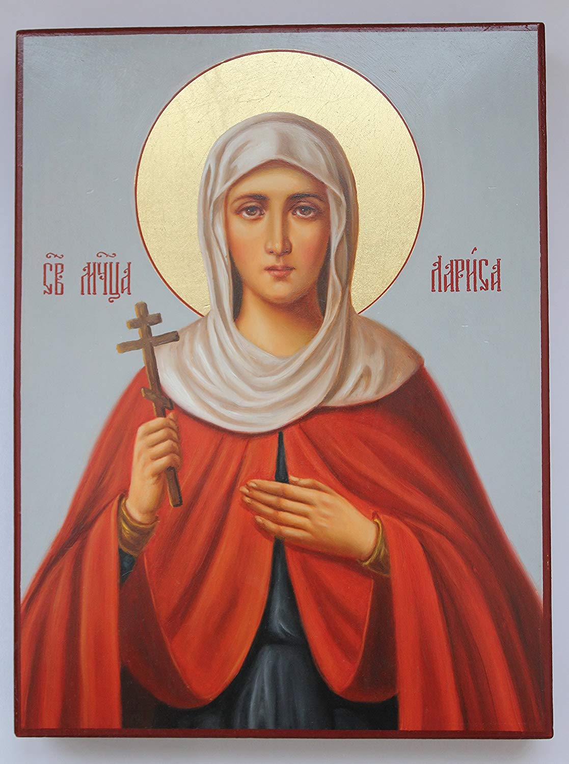 1117x1500 Saint Larisa Of The Goths Icon, Hand Painted, Russian