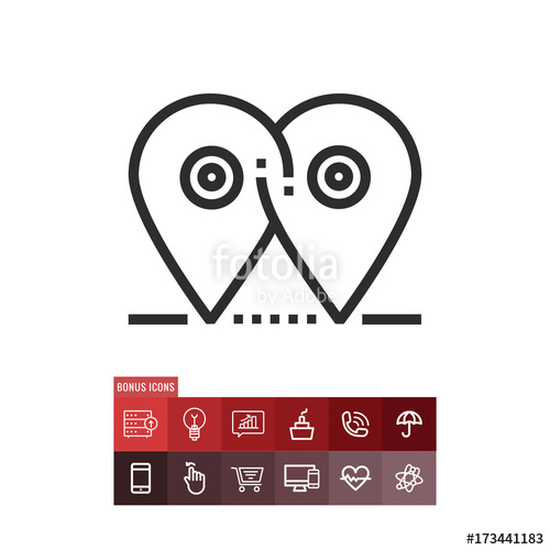 500x500 Tracking Icon, Relocation Symbol Modern, Simple Flat Vector