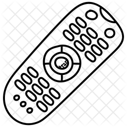 256x256 Remote Control Icon Of Line Style