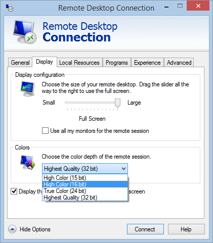 421x481 What Does The Connection Info Icon Mean In The Remote Desktop