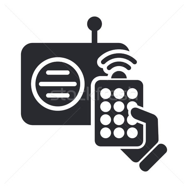 600x600 Radio Remote Icon Vector Illustration Myvector