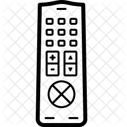 256x256 Tv Remote Icon Of Line Style