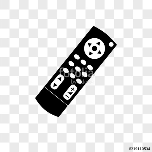 500x500 Tv Remote Control Vector Icon On Transparent Background, Tv Remote