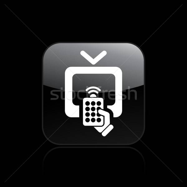 600x600 Tv Remote Icon Vector Illustration Myvector