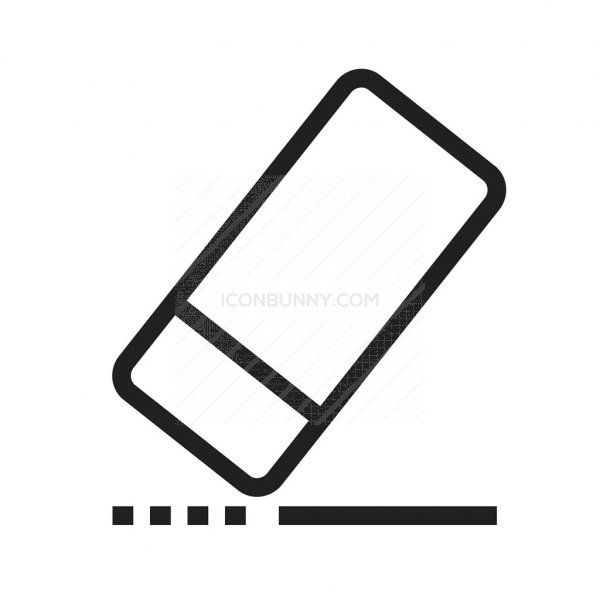 600x600 Eraser Line Icon