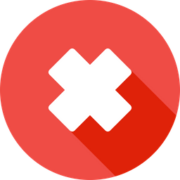 256x256 False Icon Of Glyph Style