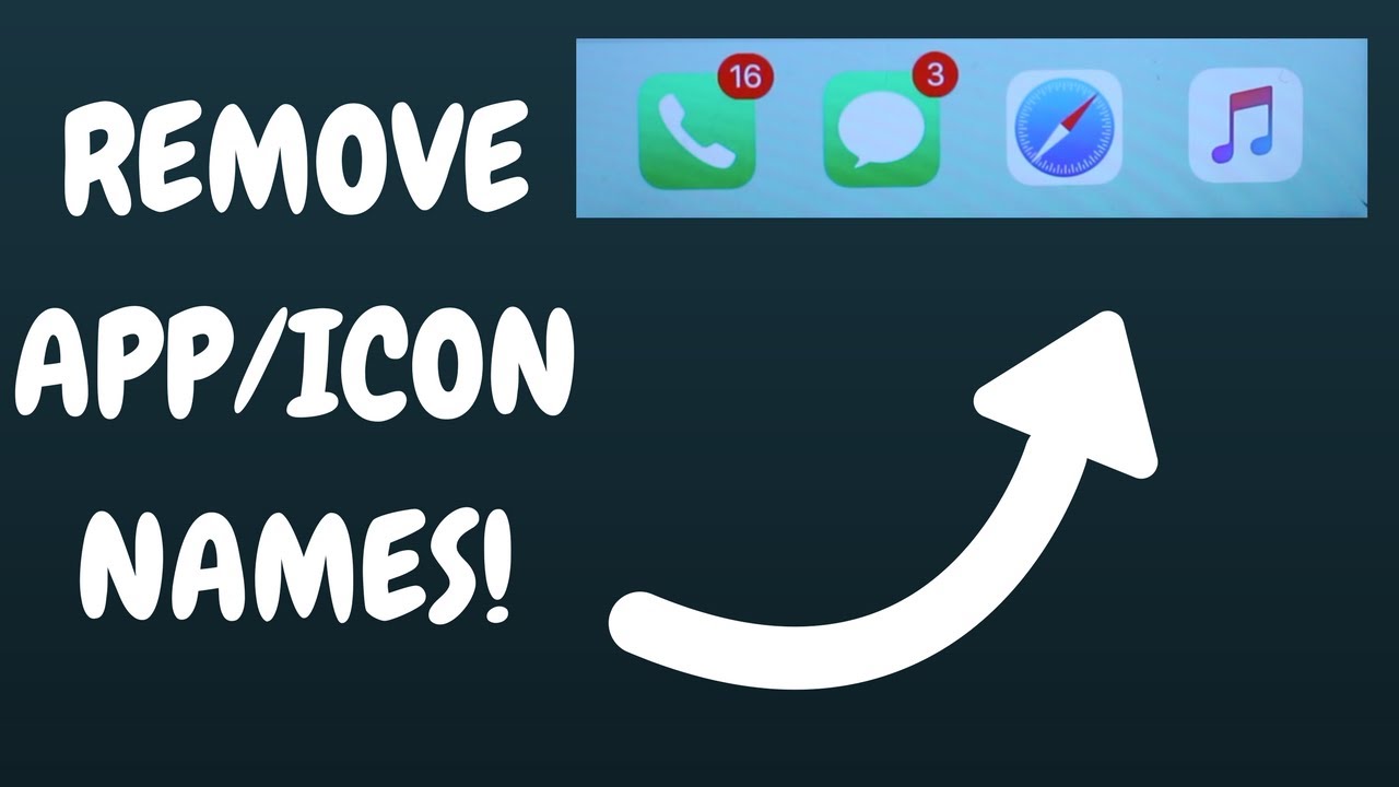 1280x720 How To Remove Appicon Names On Iphoneios! No Jailbreak!