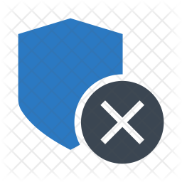 256x256 Remove Shield Icon Of Flat Style