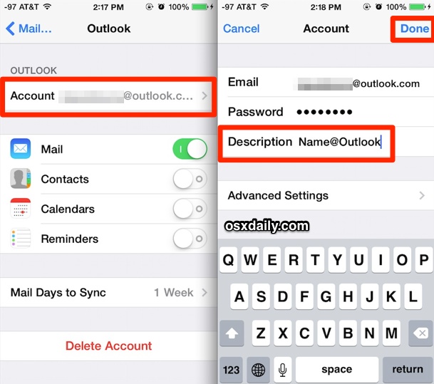 609x539 How To Rename An Email Account In Ios To Be More Descriptive