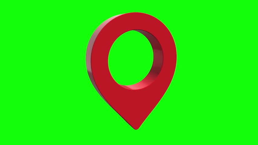 852x480 Geo Location Isolated Icon Logo Render Hd Footage