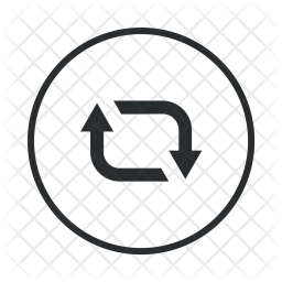 256x256 Refresh, Reload, Renew, Retweet, Sync, Synchronize Icon Of Glyph