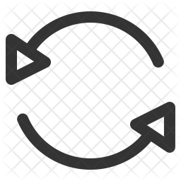 256x256 Renew Icon Of Line Style