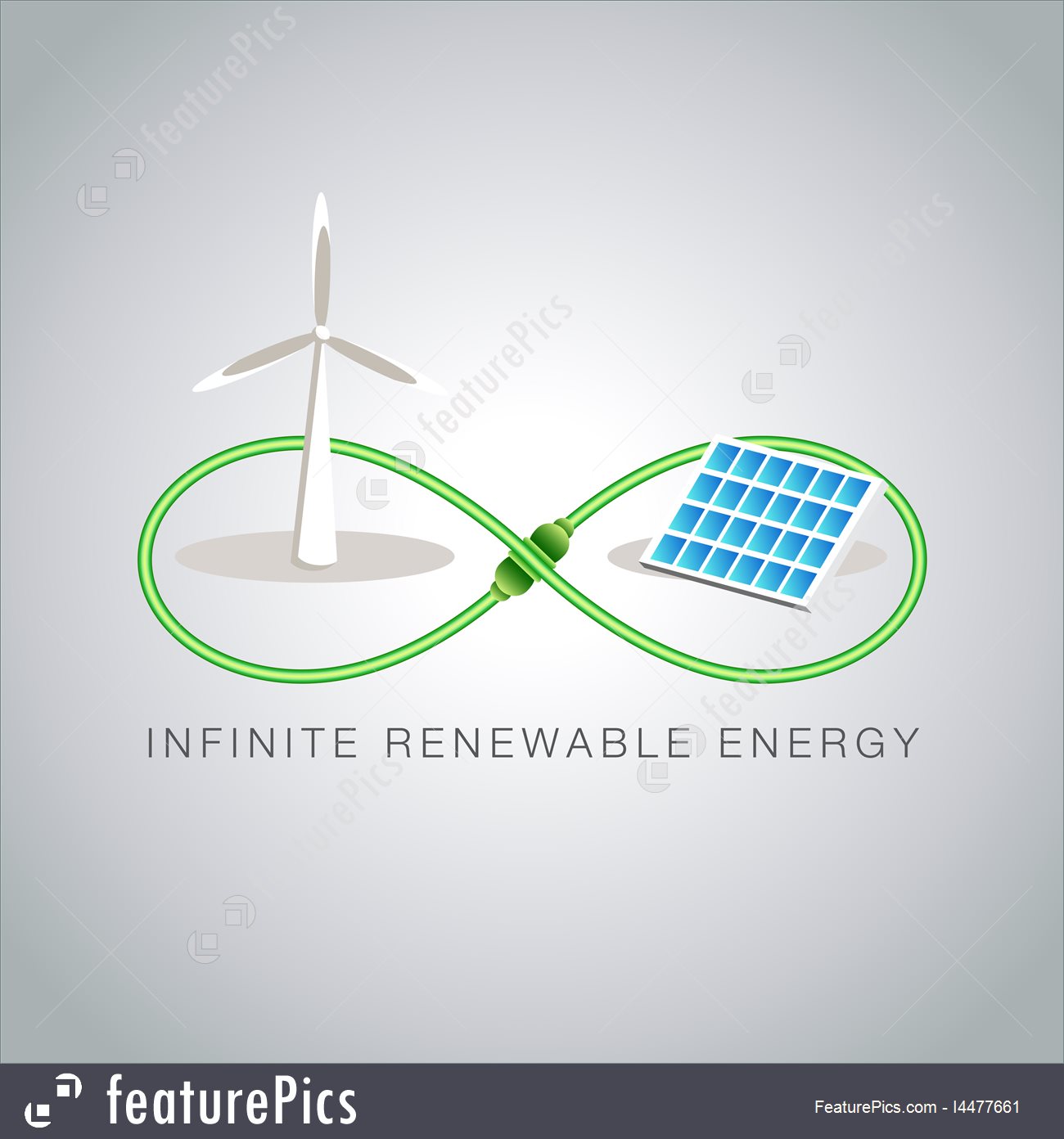 1300x1392 Infinite Renewable Energy Stock Illustration