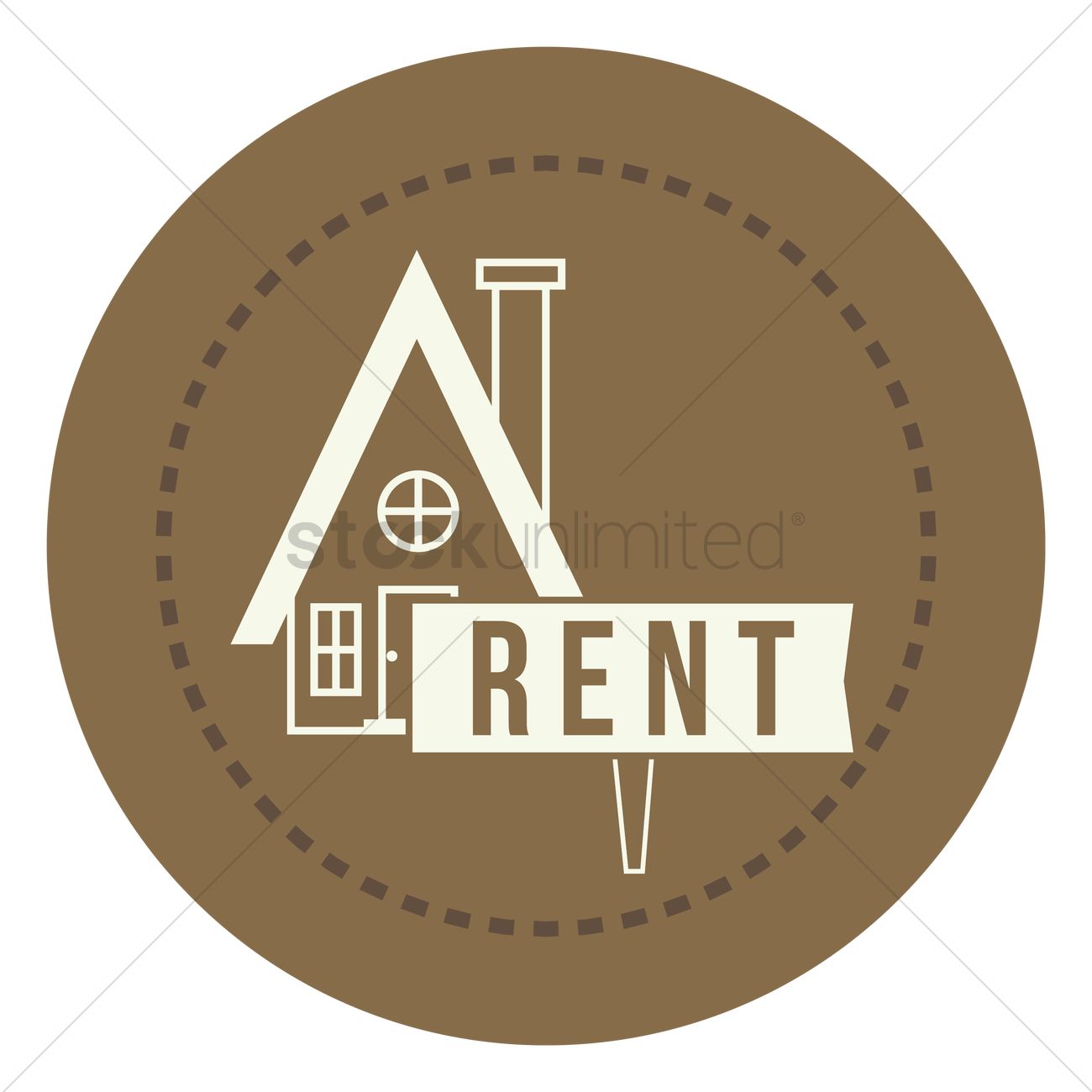 1300x1300 House For Rent Icon Vector Image