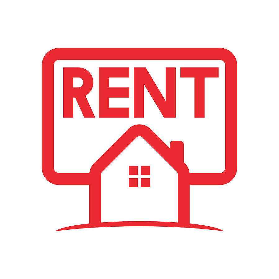 899x900 Red Home Rent Icon
