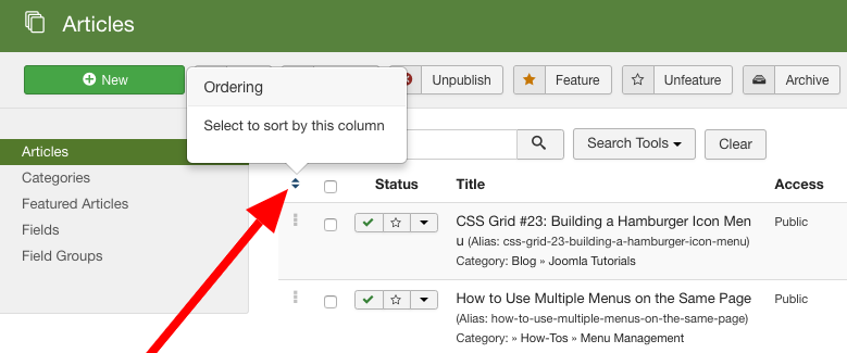 779x325 How To Reorder Joomla Articles, Modules And Menus