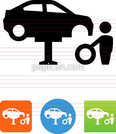 400x463 Car Tire Repair Icon
