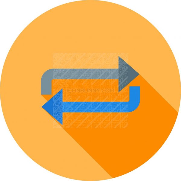 600x600 Repeat Flat Shadowed Icon