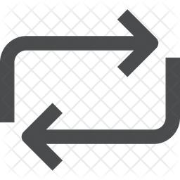 256x256 Repeat Icon Of Glyph Style