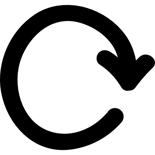 512x512 Repeat Hand Drawn Circular Arrow Symbol Icons Free Download