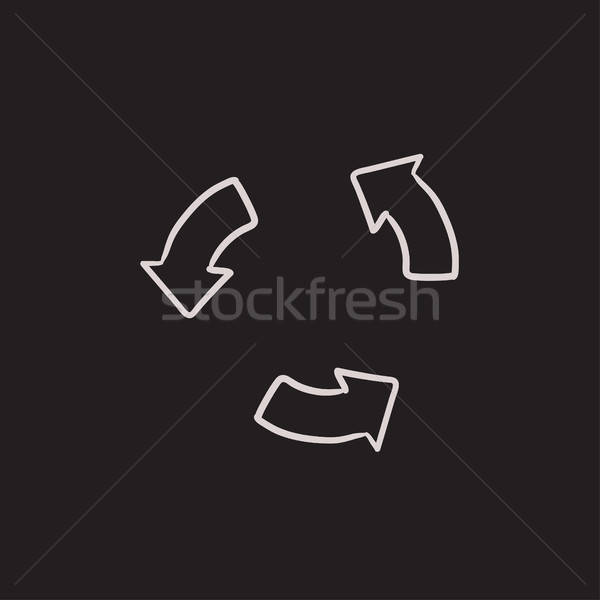 600x600 Replay Button Sketch Icon Vector Illustration Andrei Krauchuk