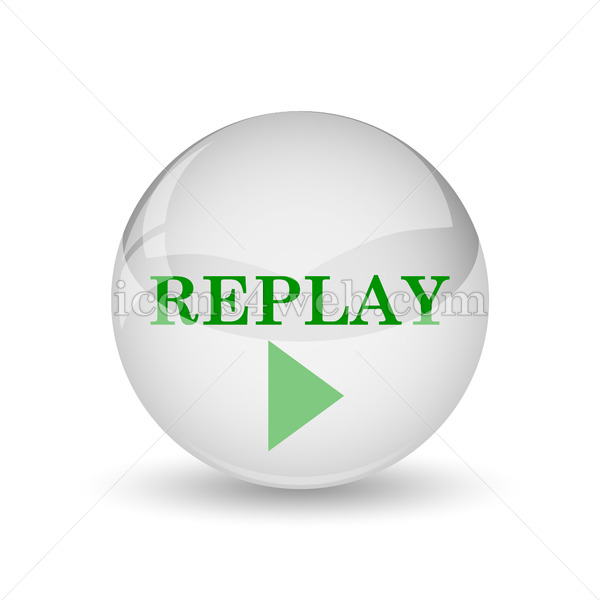 600x600 Replay Glossy Icon Replay Glossy Button