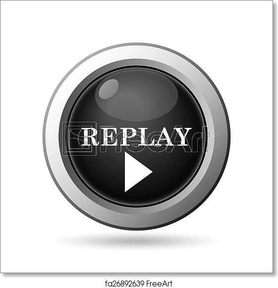 561x581 Free Art Print Of Replay Icon Replay Icon Internet Button