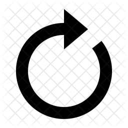 256x256 Replay Icon Of Glyph Style