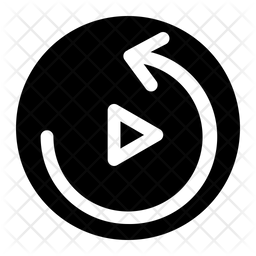 256x256 Replay Icon Of Rounded Style
