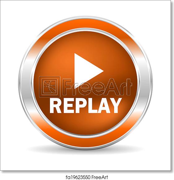 561x581 Free Art Print Of Replay Icon Web Glossy Icon Freeart