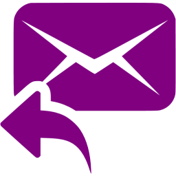 256x256 Purple Reply Icon