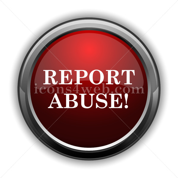 600x600 Report Abuse Icon Red Glossy Web Icon With Shaddow