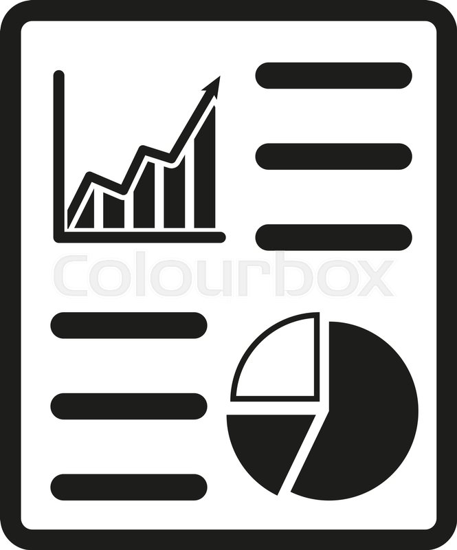 The Business Report Icon Audit And Stock Vector Colourbox 665x800 The Business Report Icon Audit And Stock Vector Colourbox