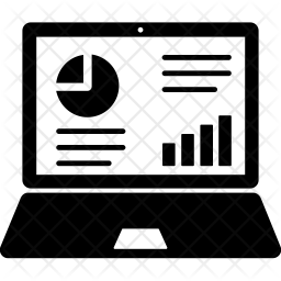 256x256 Financial Report Icon Of Glyph Style