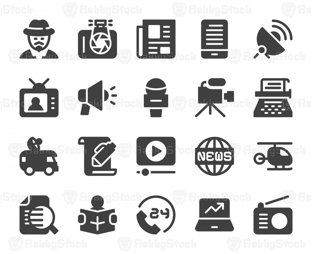 1000x813 News Reporter Icons Vector File Brand Vector Icons