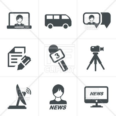 400x400 News Reporter Icons