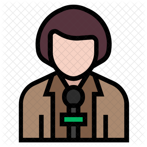 512x512 Reporter Icon Of Colored Outline Style