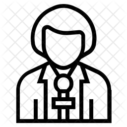 256x256 Reporter Icon Of Line Style