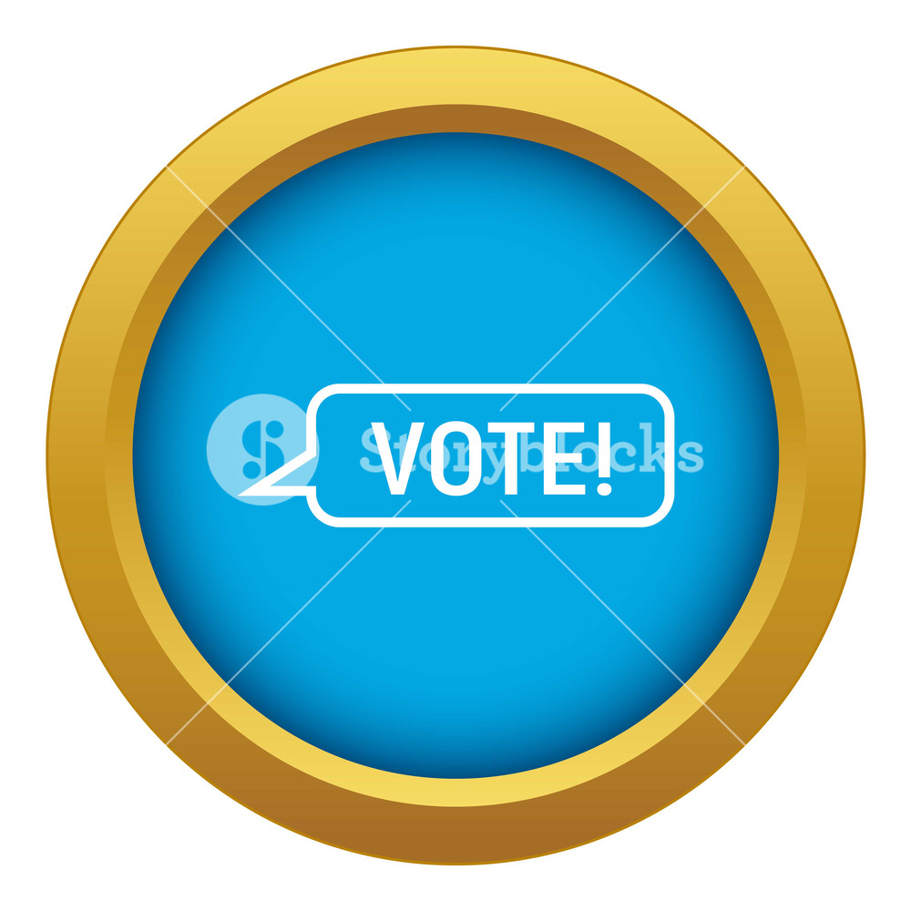 1000x1000 Reporter Icon Blue Vector Isolated On White Background For Any