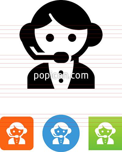 400x497 Customer Service Representative Icon