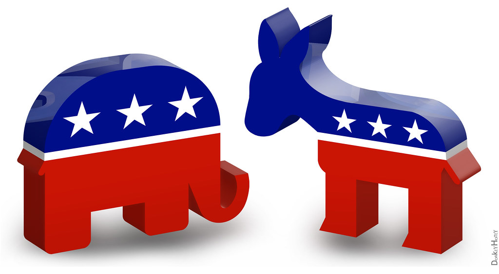1024x563 Republican Elephant Democratic Donkey