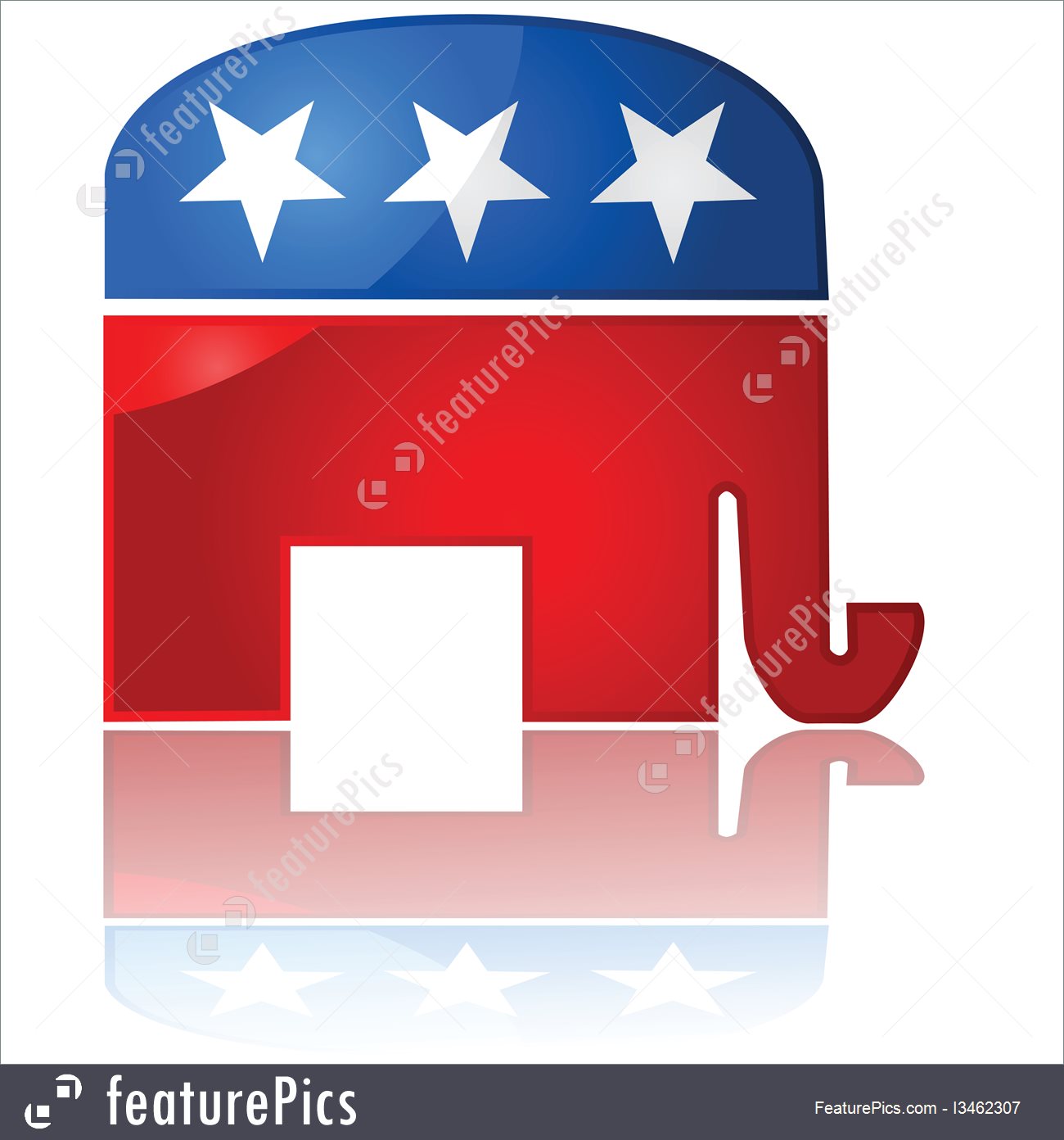 1300x1392 Illustration Of Republican Party Icon