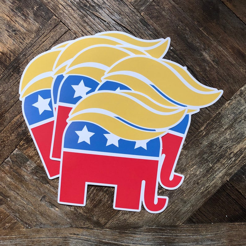 794x794 Trump Republican Icon Vinyl Decal Die Cut Make America Great Etsy