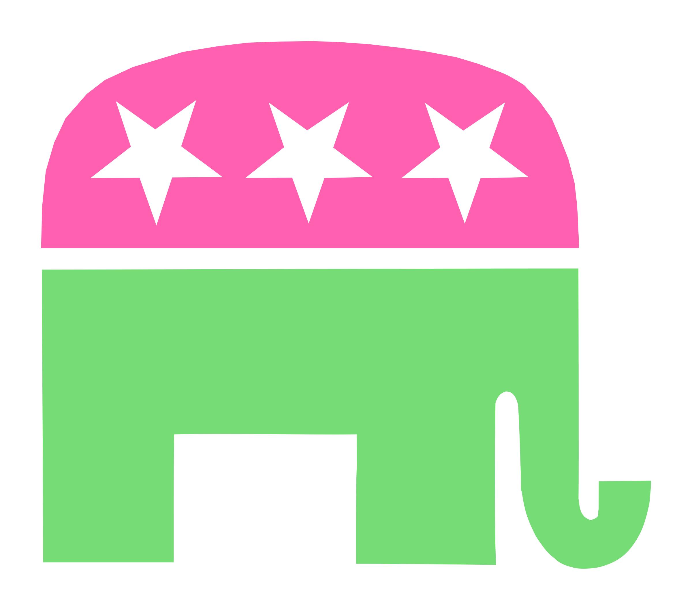 2400x2116 Gop Elephant White Background Icons Png