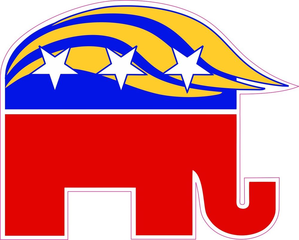1000x803 Elephant Republican Party Group With Items
