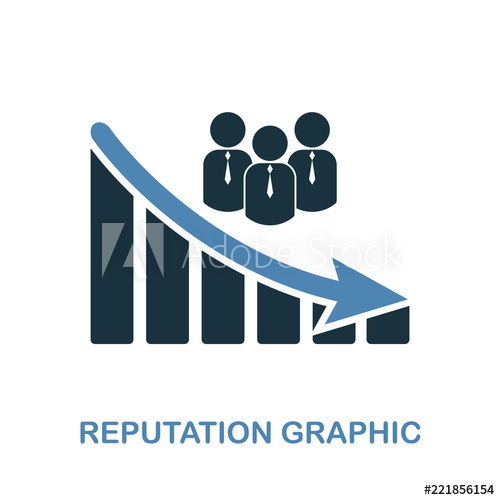 Reputation Decrease Graphic Icon Monochrome Style Design 500x500 Reputation Decrease Graphic Icon Monochrome Style Design