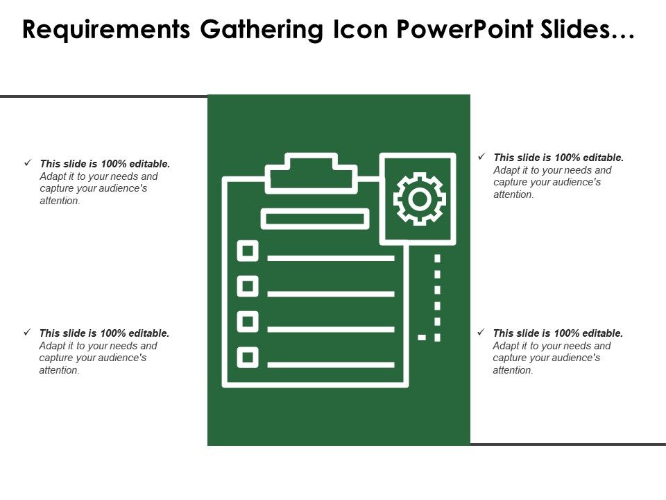 960x720 Requirements Gathering Icon Powerpoint Slides Template